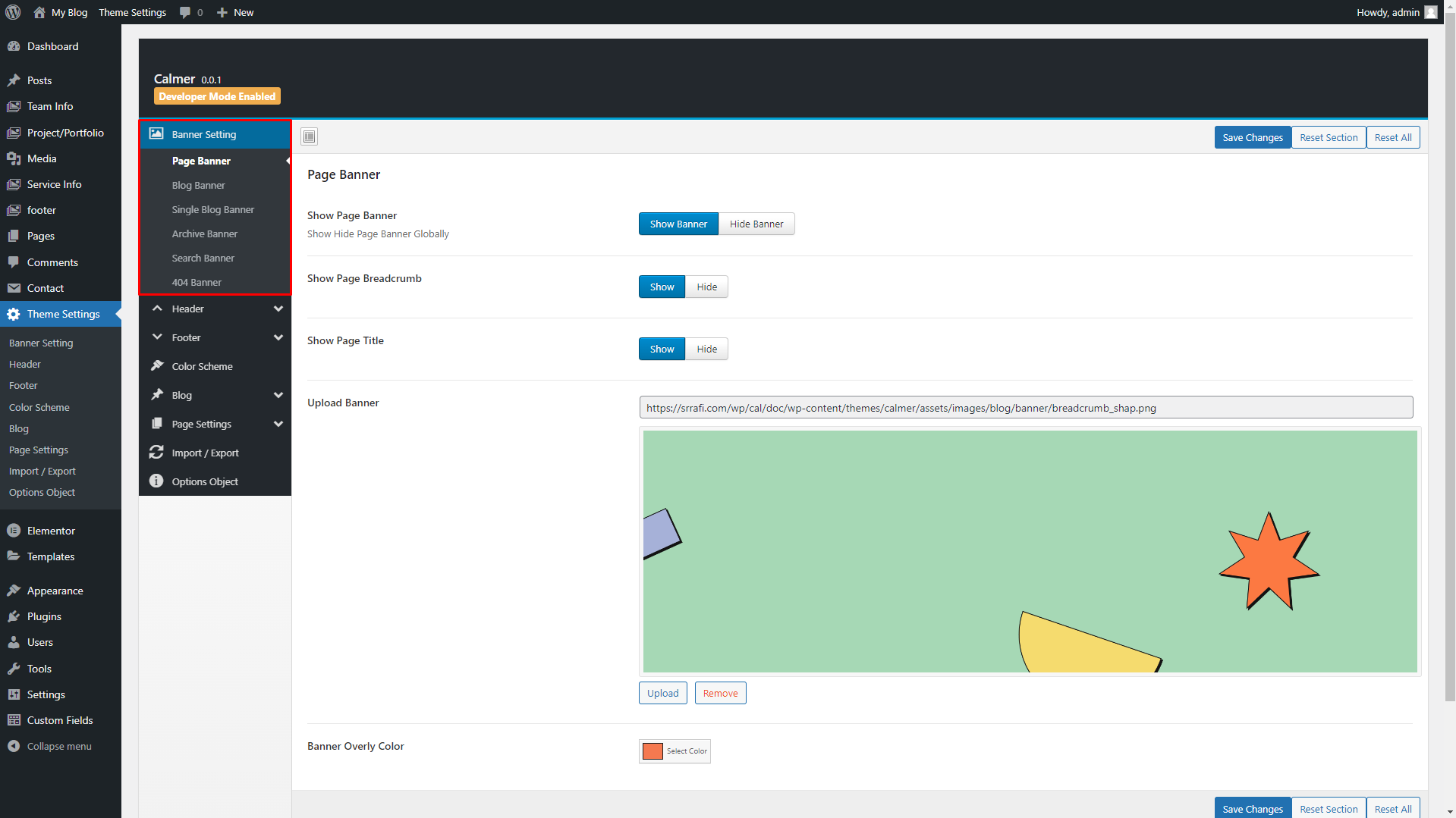Banner Settings – PicmaticWeb Documentation